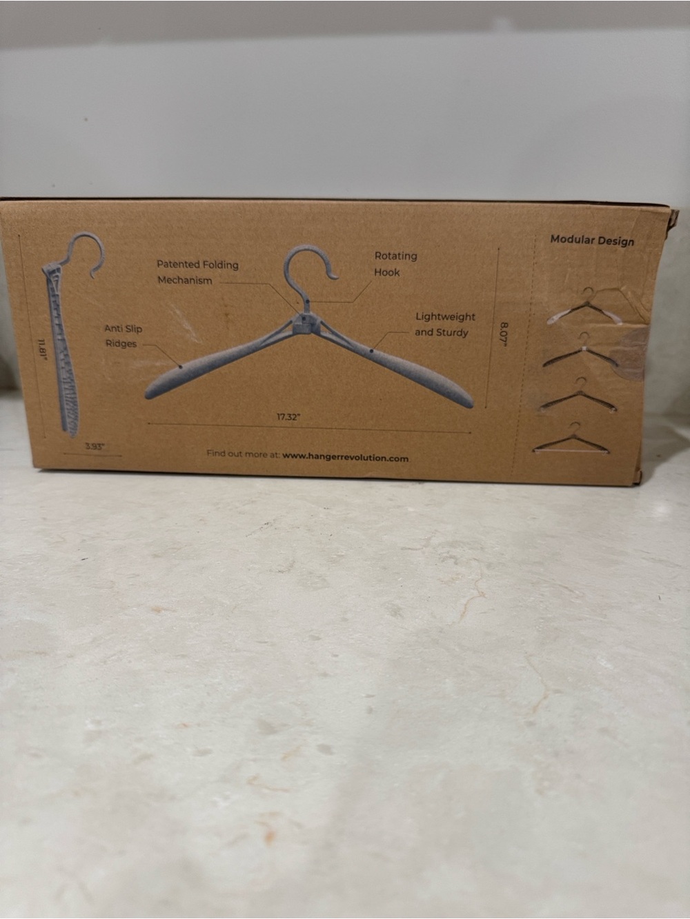 Revolution Folding Clothes Hangers - Gray